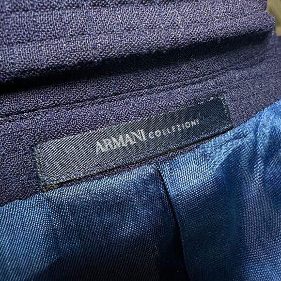Armani Collezioni Single-Breasted Technical Waffle-Knit Jacket 42R Pre-ICON D/C - Picture 5 of 16